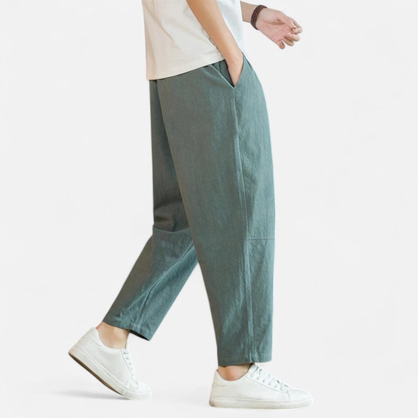 Lorovero | Men’s Cotton-Linen Trousers – Effortless Sophistication, Everyday Comfort
