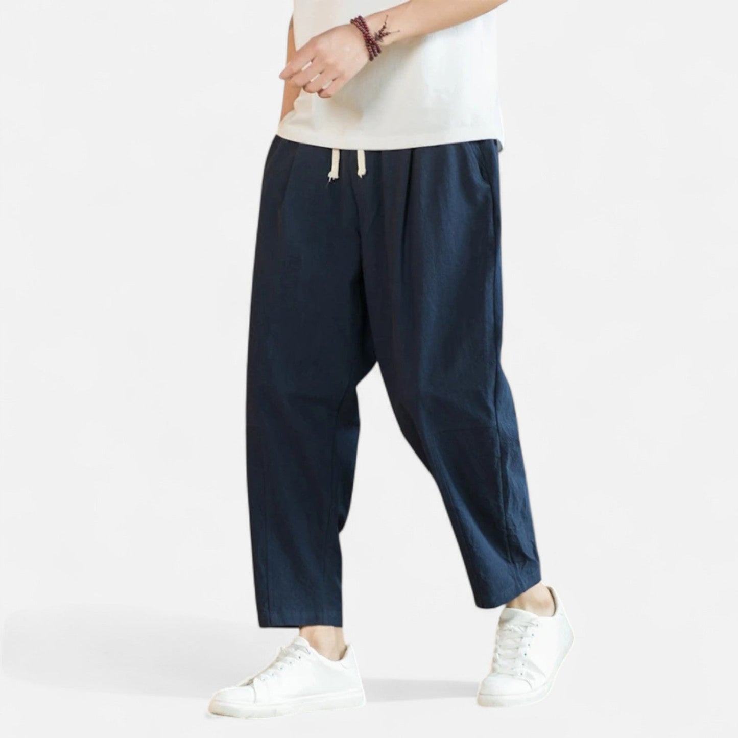 Lorovero | Men’s Cotton-Linen Trousers – Effortless Sophistication, Everyday Comfort