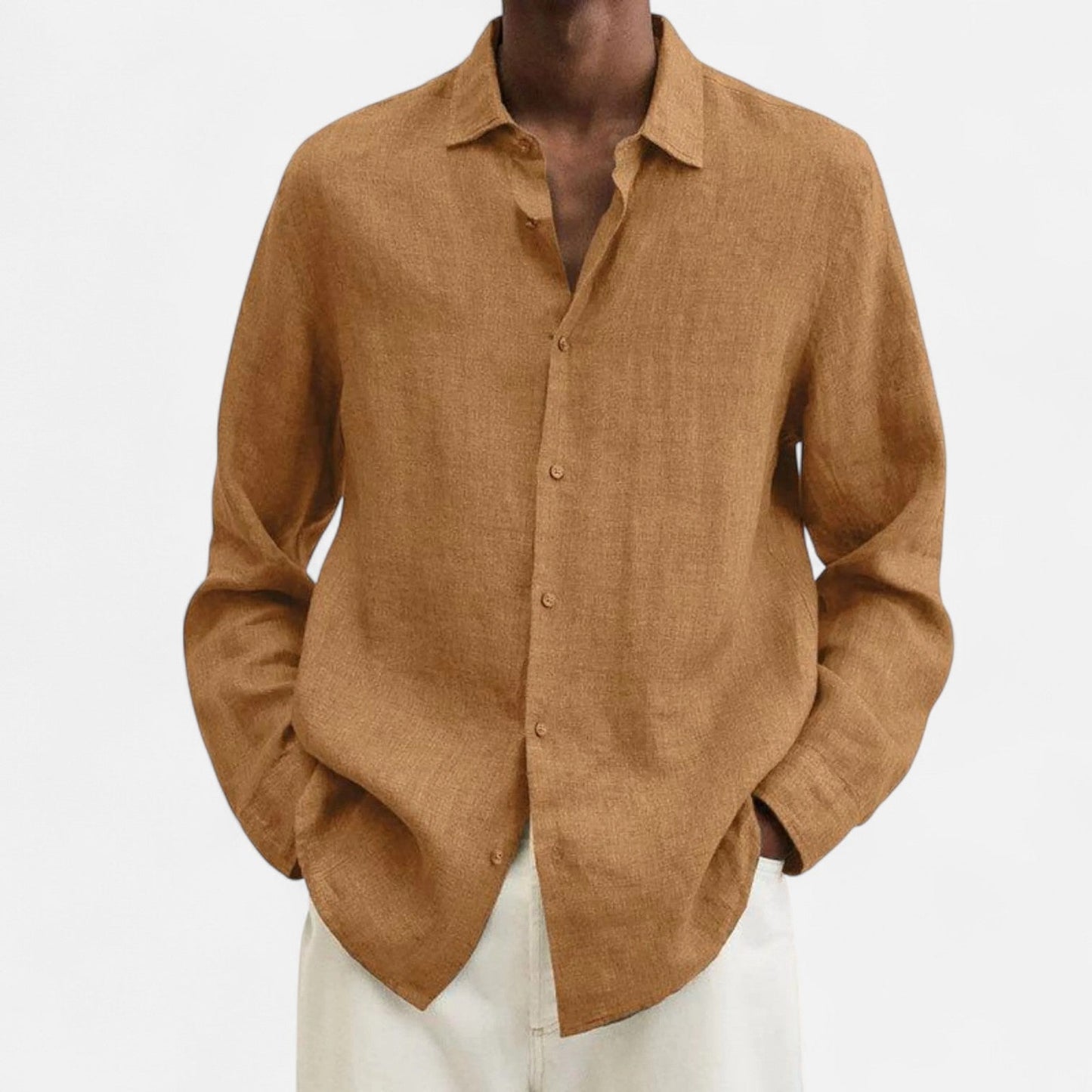 Lorovero | Men’s Classic Fit Linen Shirt – Timeless Comfort, Effortless Sophistication