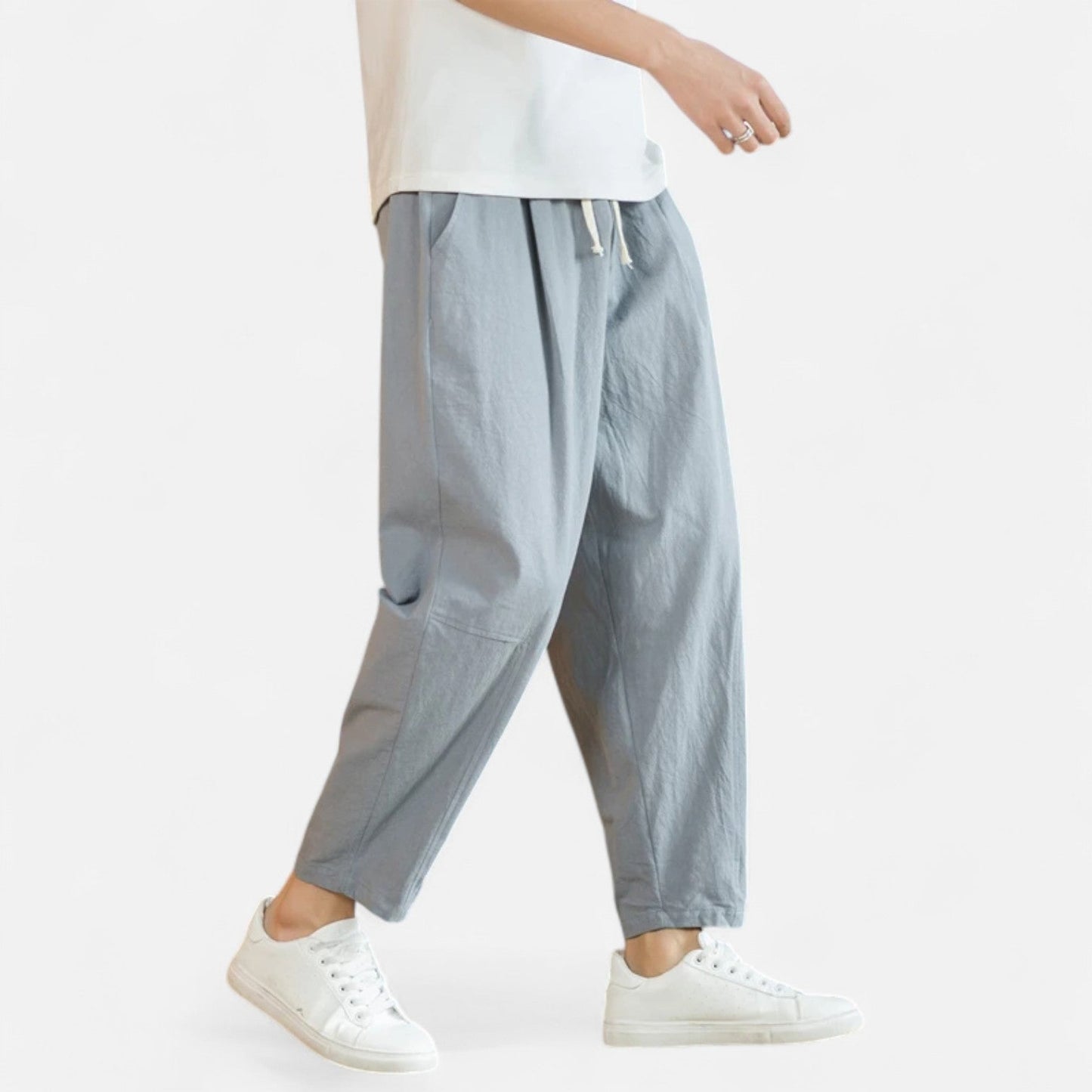 Lorovero | Men’s Cotton-Linen Trousers – Effortless Sophistication, Everyday Comfort