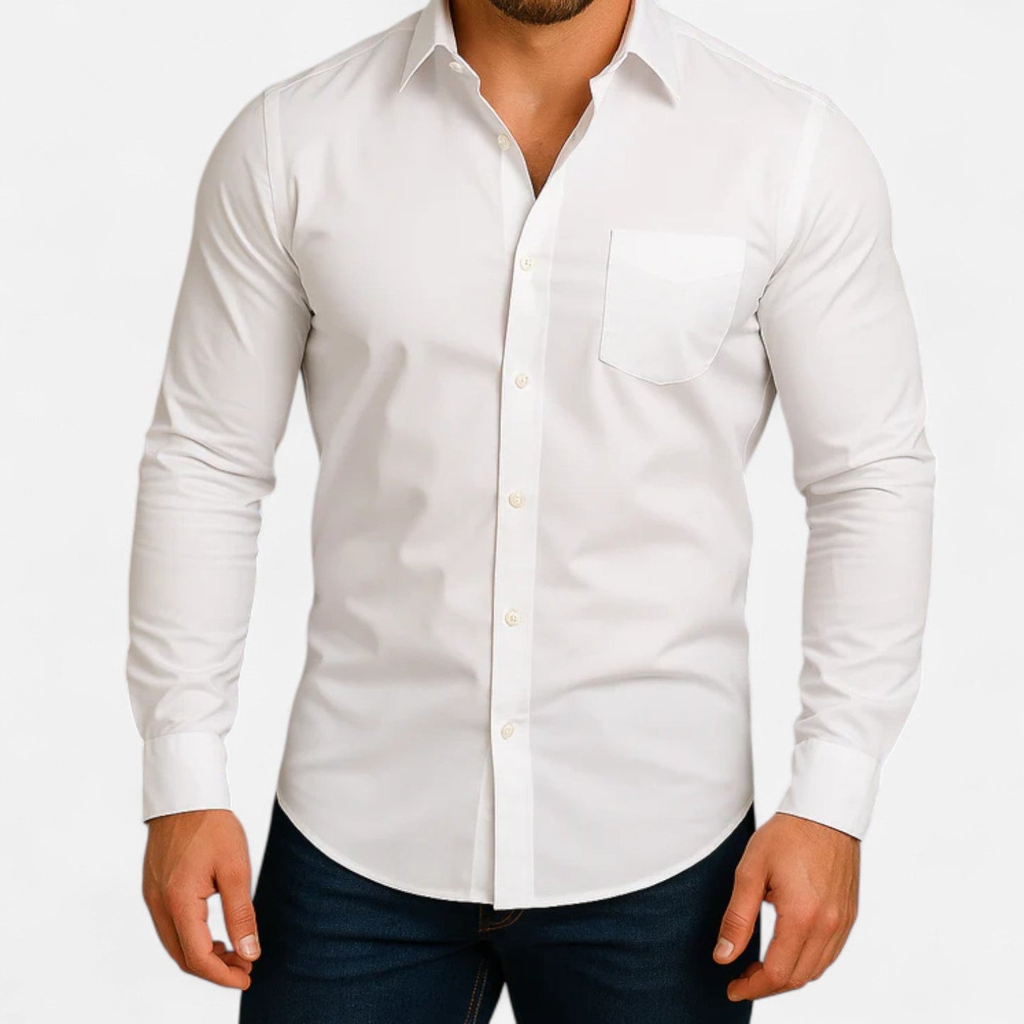 Lorovero | Men’s Classic Wrinkle-Free Shirt – Timeless Elegance, Effortless Maintenance