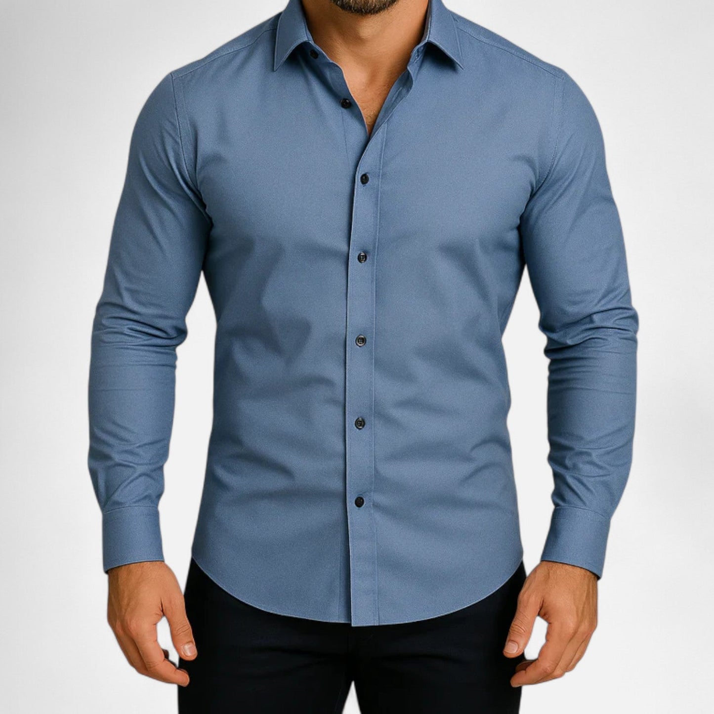 Lorovero | Men’s Classic Wrinkle-Free Shirt – Timeless Elegance, Effortless Maintenance
