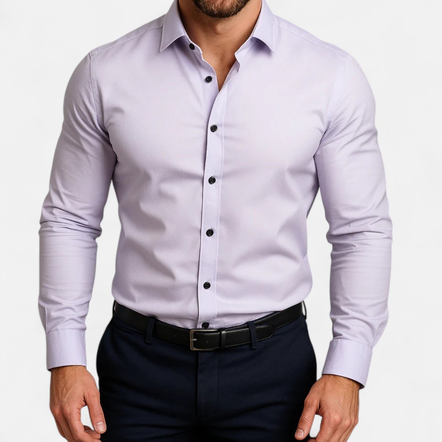 Lorovero | Men’s Classic Wrinkle-Free Shirt – Timeless Elegance, Effortless Maintenance