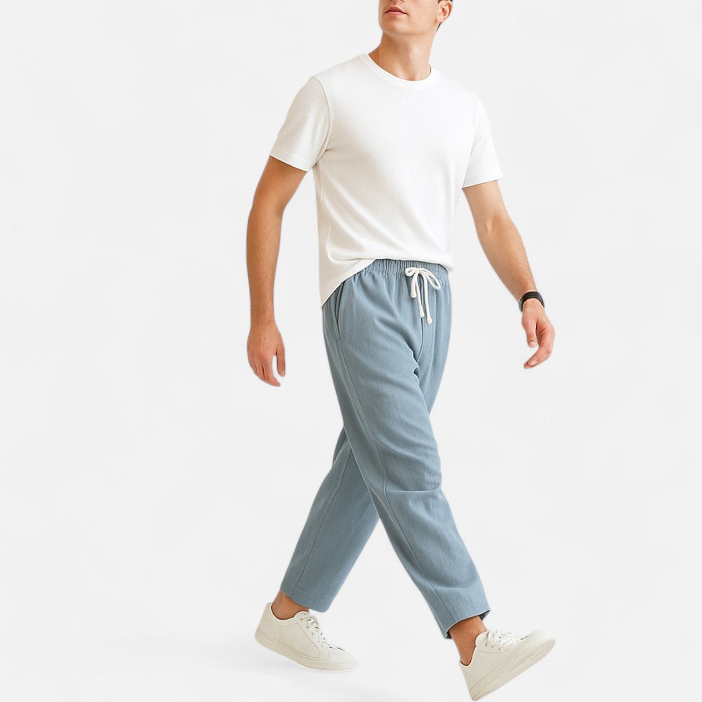 Lorovero | Men’s Cotton-Linen Trousers – Effortless Sophistication, Everyday Comfort