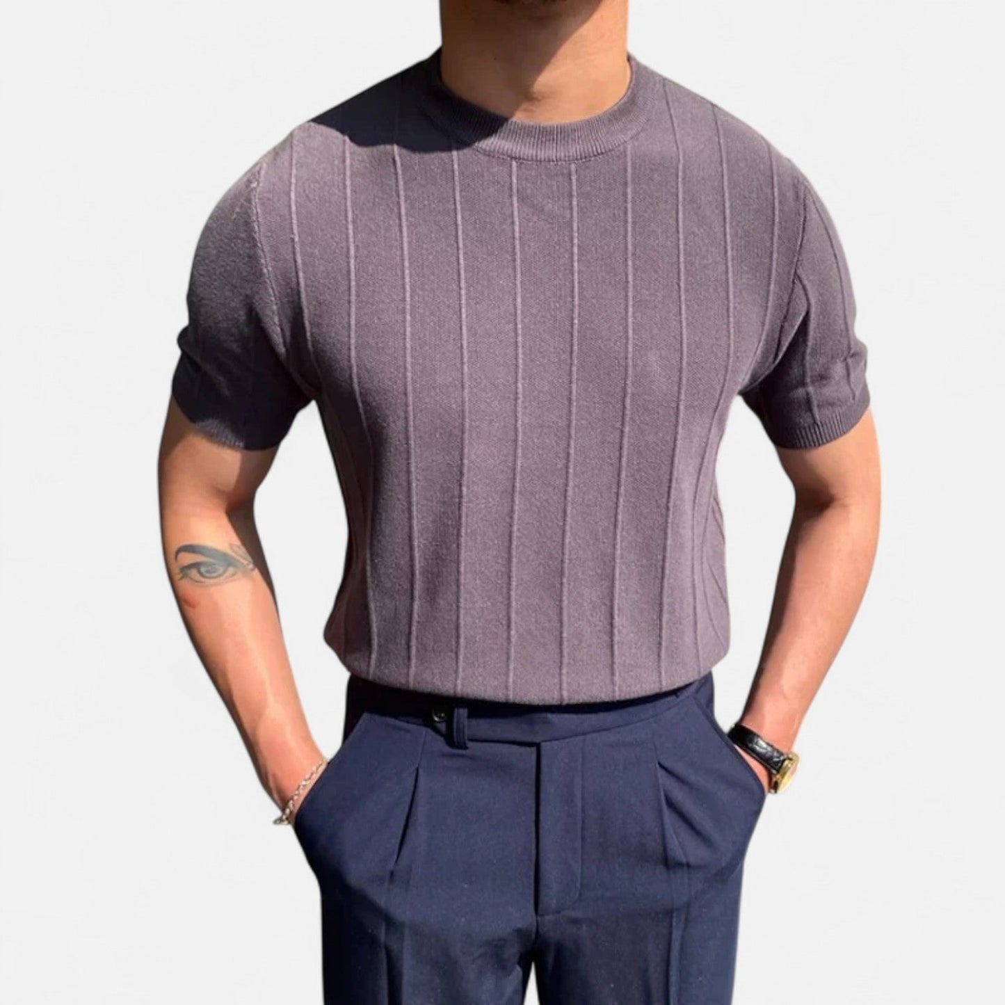 Lorovero | Men’s Classic Cotton T-Shirt – Everyday Comfort, Timeless Style