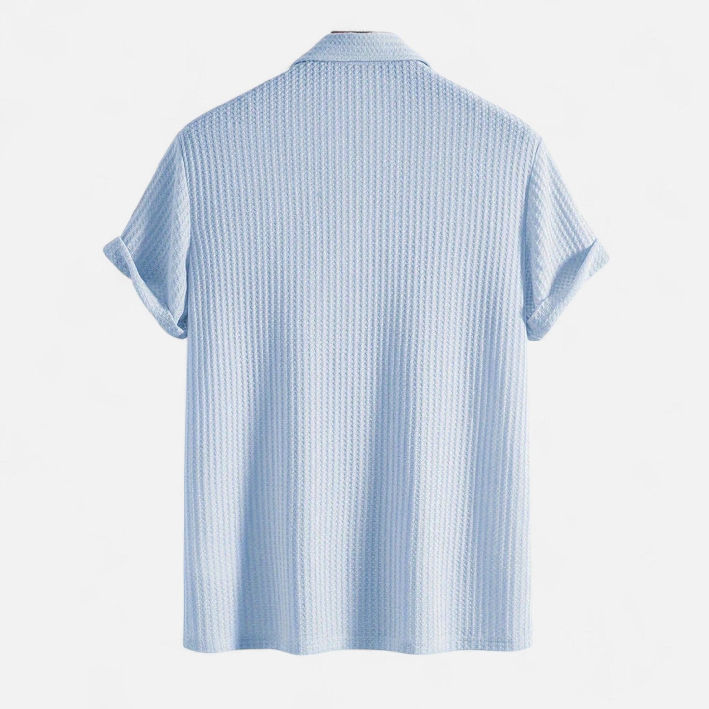 Lorovero Men’s Waffle Knit Polo Shirt – Elevated Texture, Supreme Flexibility