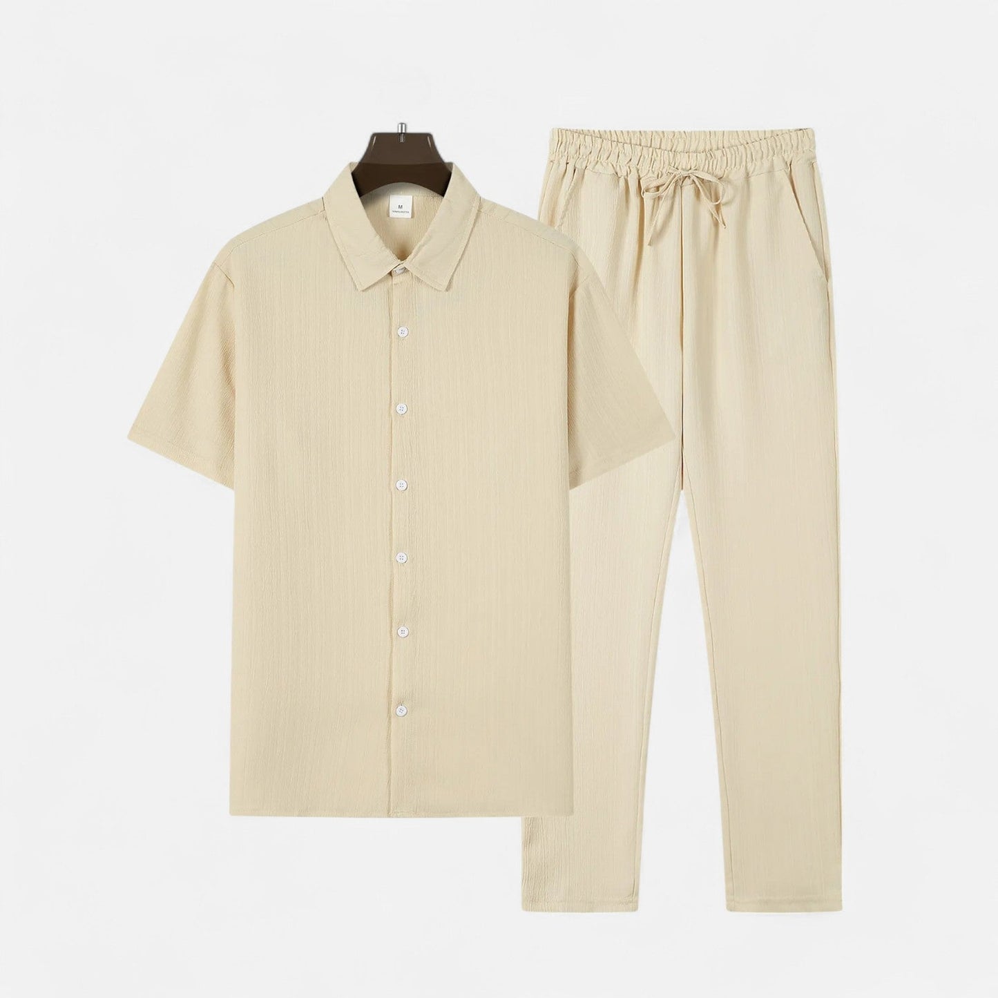 Lorovero | Men’s Long Two-Piece Set – Relaxed Refinement, All-Season Versatility