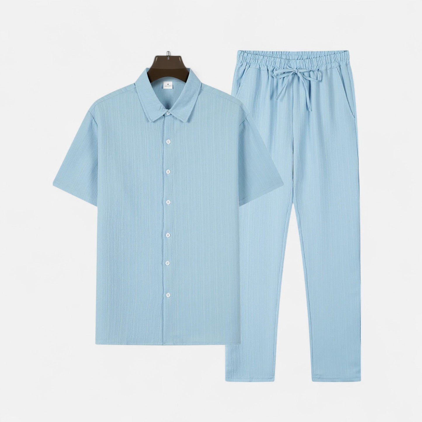 Lorovero | Men’s Long Two-Piece Set – Relaxed Refinement, All-Season Versatility