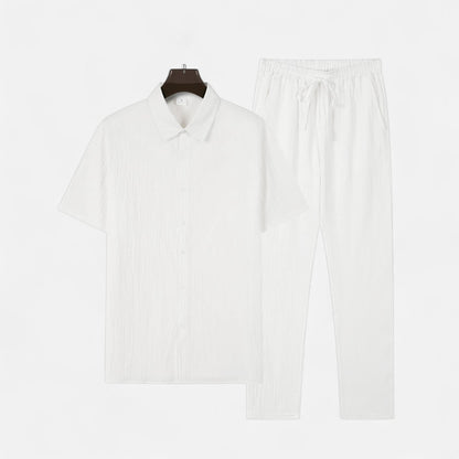 Lorovero | Men’s Long Two-Piece Set – Relaxed Refinement, All-Season Versatility