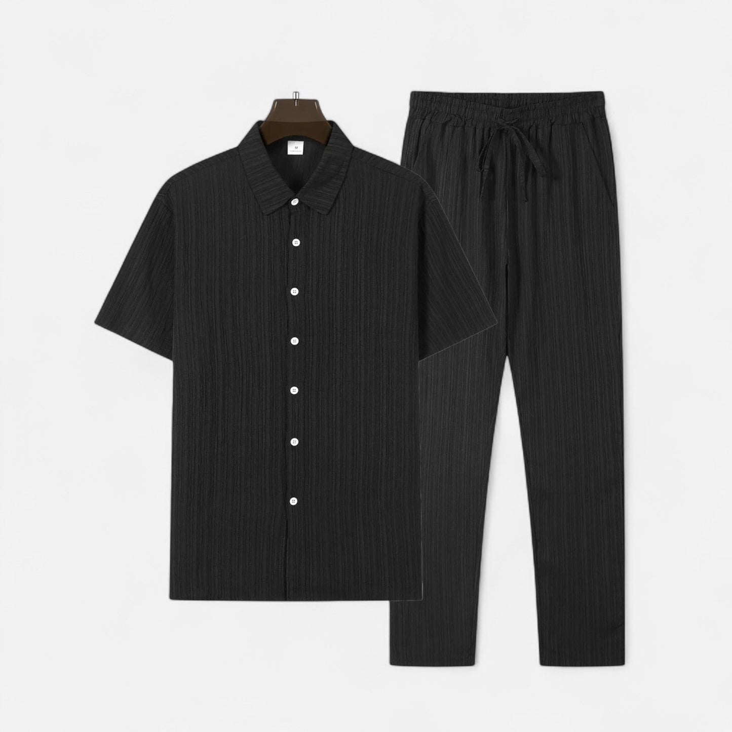 Lorovero | Men’s Long Two-Piece Set – Relaxed Refinement, All-Season Versatility