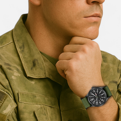 Lorovero | Men’s Durable Field Watch – Rugged Reliability, Timeless Functionality