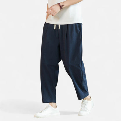 Lorovero | Men’s Cotton-Linen Trousers – Effortless Sophistication, Everyday Comfort