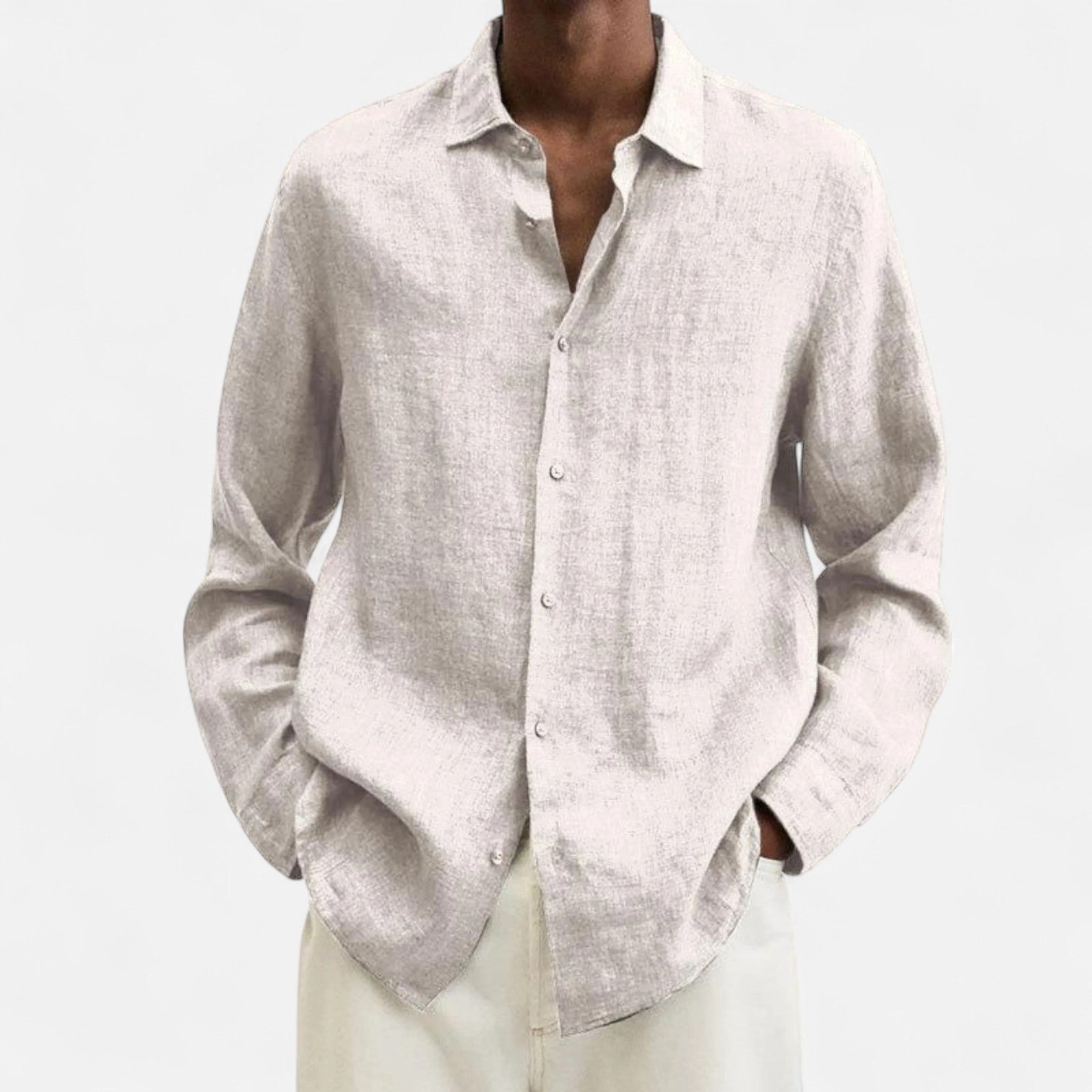 Lorovero | Men’s Classic Fit Linen Shirt – Timeless Comfort, Effortless Sophistication