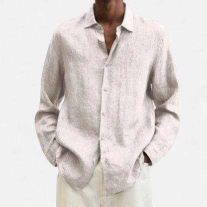 Lorovero | Men’s Classic Fit Linen Shirt – Timeless Comfort, Effortless Sophistication