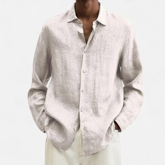 Lorovero | Men’s Classic Fit Linen Shirt – Timeless Comfort, Effortless Sophistication
