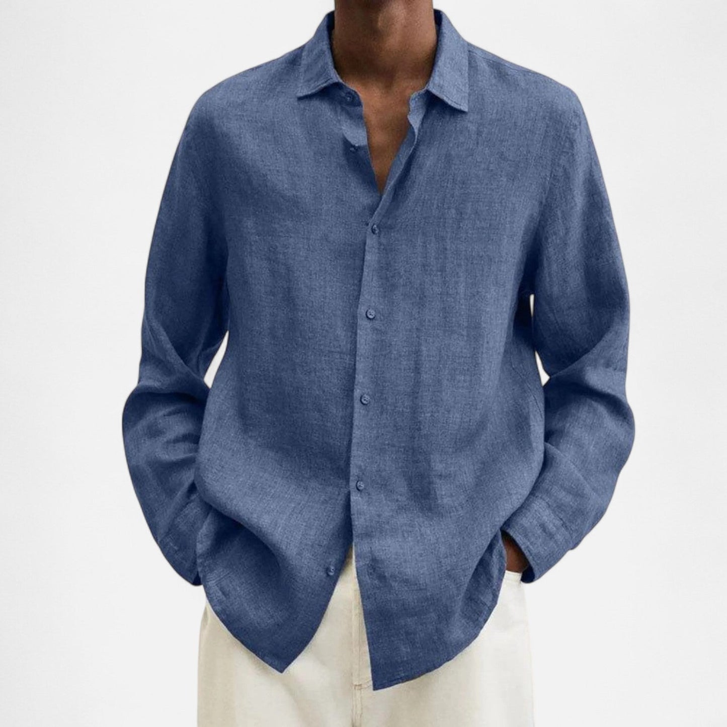Lorovero | Men’s Classic Fit Linen Shirt – Timeless Comfort, Effortless Sophistication