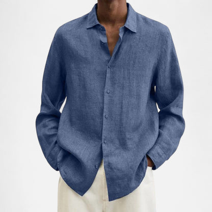 Lorovero | Men’s Classic Fit Linen Shirt – Timeless Comfort, Effortless Sophistication