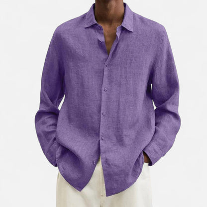 Lorovero | Men’s Classic Fit Linen Shirt – Timeless Comfort, Effortless Sophistication