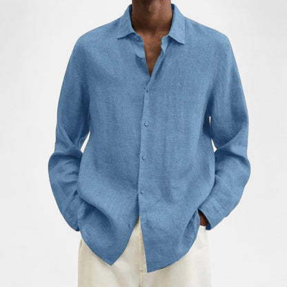 Lorovero | Men’s Classic Fit Linen Shirt – Timeless Comfort, Effortless Sophistication