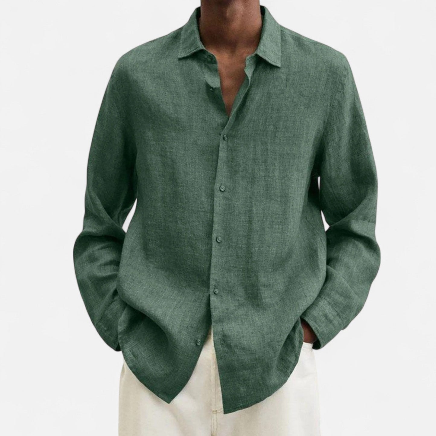 Lorovero | Men’s Classic Fit Linen Shirt – Timeless Comfort, Effortless Sophistication