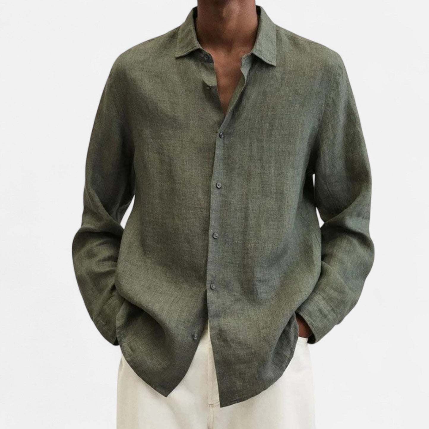Lorovero | Men’s Classic Fit Linen Shirt – Timeless Comfort, Effortless Sophistication