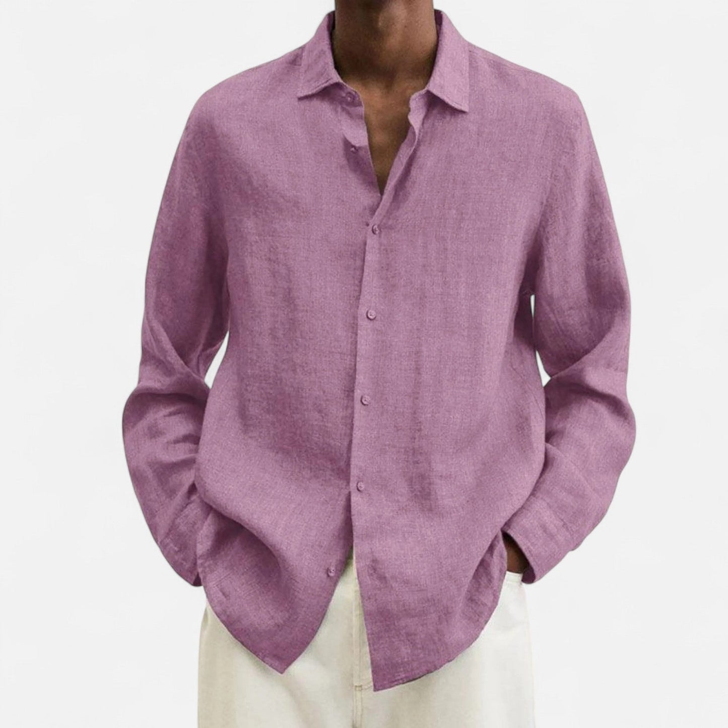 Lorovero | Men’s Classic Fit Linen Shirt – Timeless Comfort, Effortless Sophistication