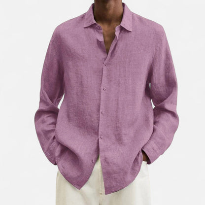 Lorovero | Men’s Classic Fit Linen Shirt – Timeless Comfort, Effortless Sophistication