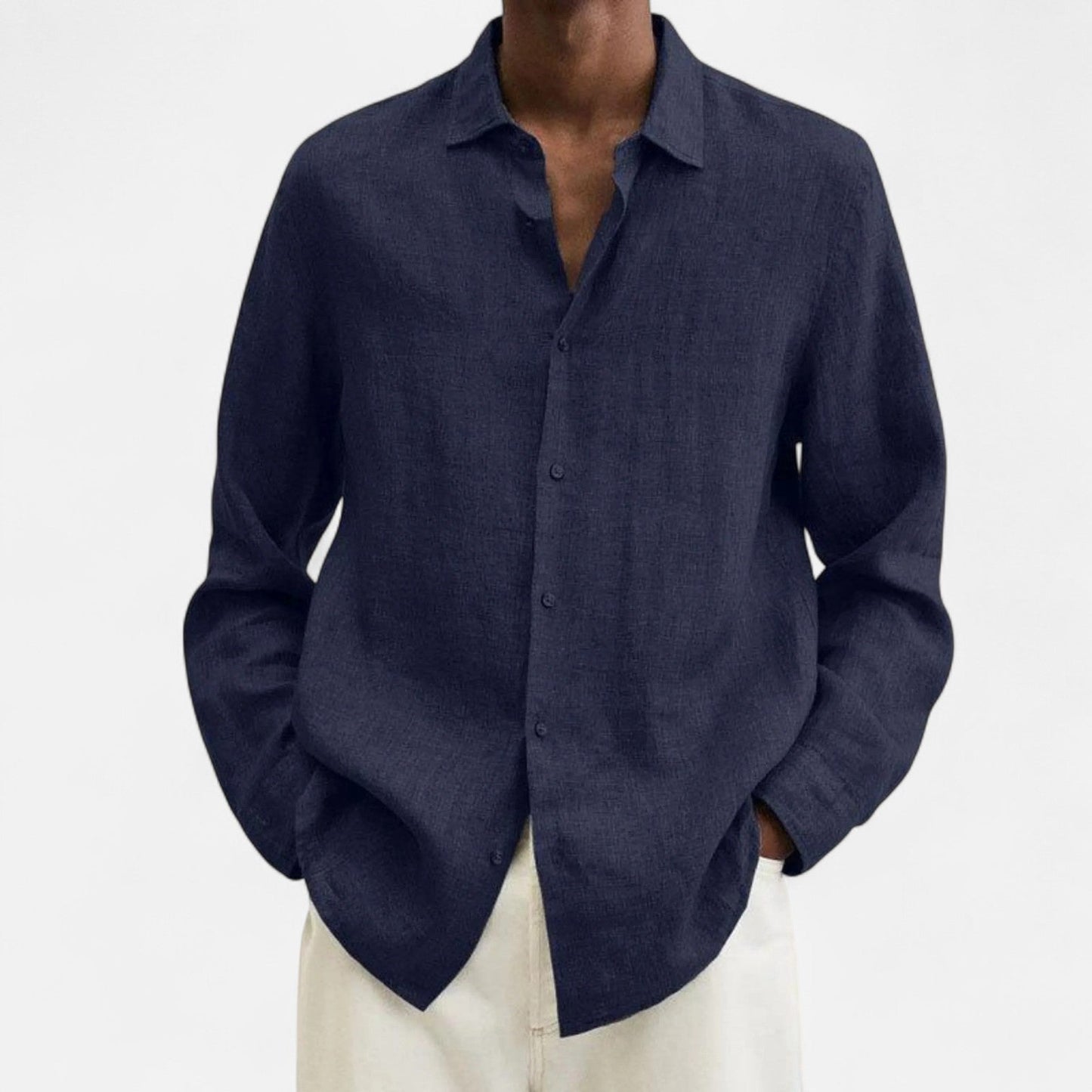 Lorovero | Men’s Classic Fit Linen Shirt – Timeless Comfort, Effortless Sophistication