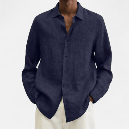 Lorovero | Men’s Classic Fit Linen Shirt – Timeless Comfort, Effortless Sophistication
