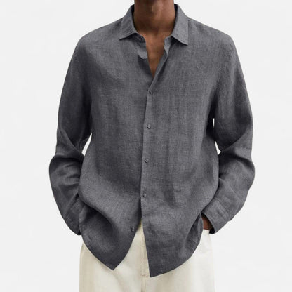 Lorovero | Men’s Classic Fit Linen Shirt – Timeless Comfort, Effortless Sophistication