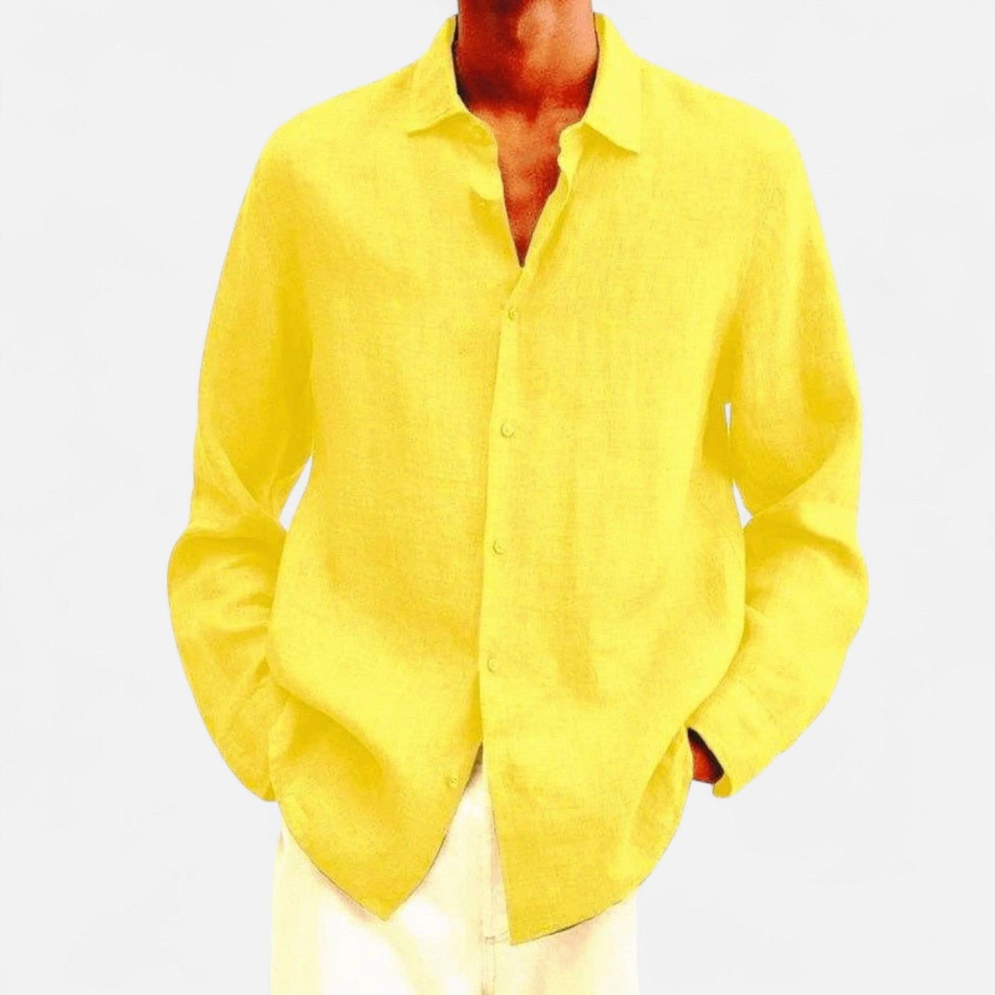 Lorovero | Men’s Classic Fit Linen Shirt – Timeless Comfort, Effortless Sophistication