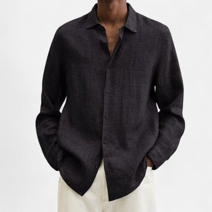 Lorovero | Men’s Classic Fit Linen Shirt – Timeless Comfort, Effortless Sophistication
