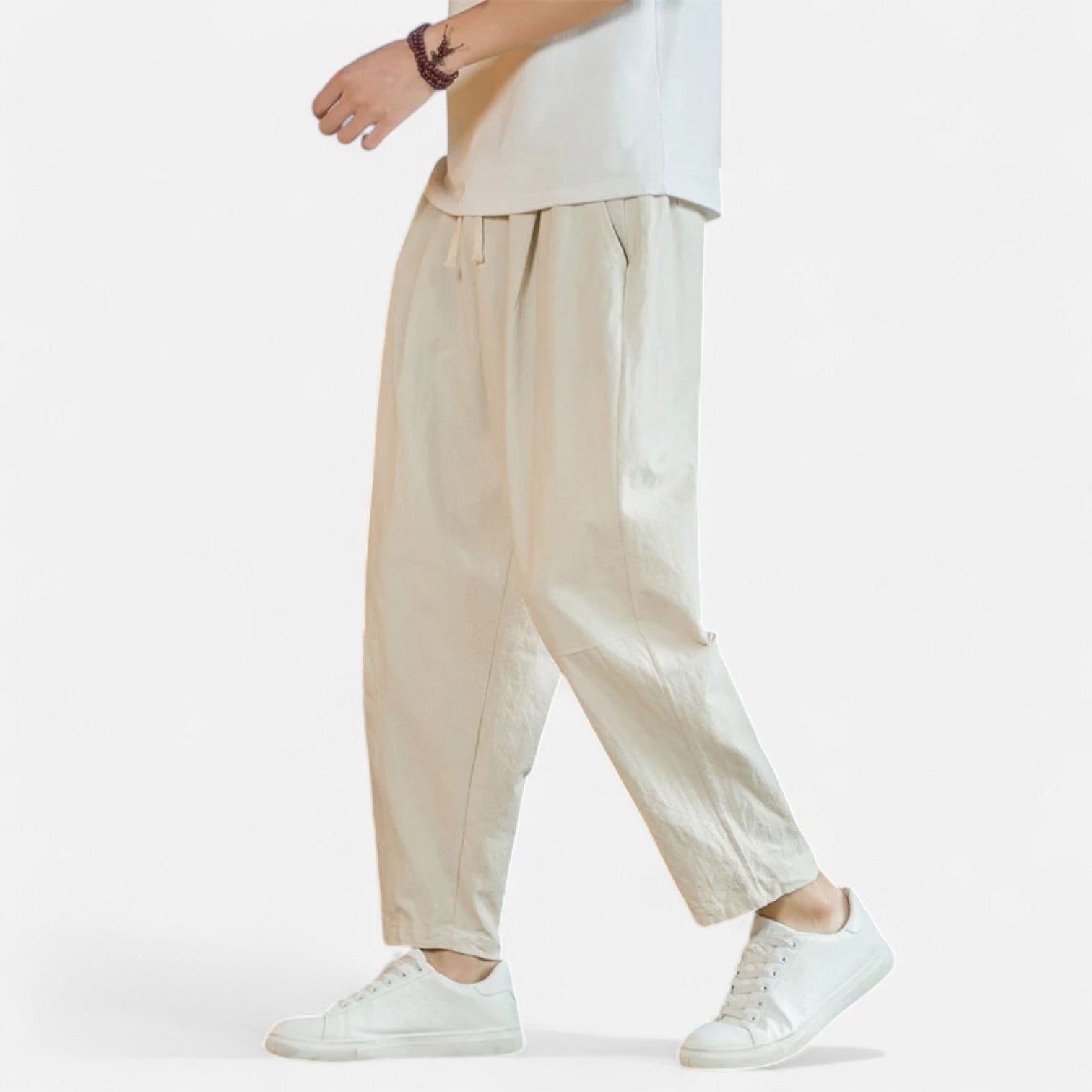 Lorovero | Men’s Cotton-Linen Trousers – Effortless Sophistication, Everyday Comfort