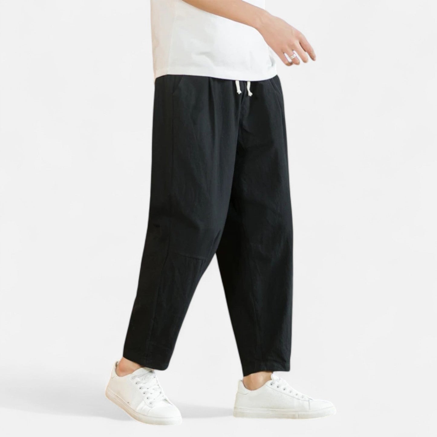 Lorovero | Men’s Cotton-Linen Trousers – Effortless Sophistication, Everyday Comfort