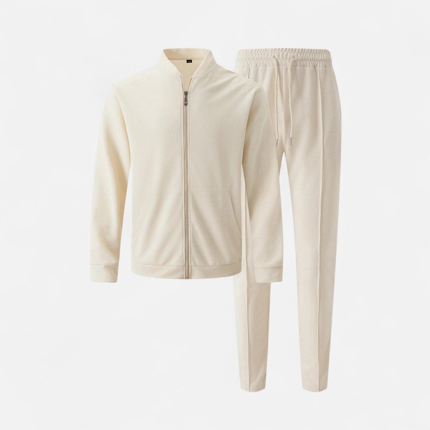 Lorovero | Men’s Long Sleeve Two-Piece Zipper Set – Relaxed Sophistication, All-Season Versatility