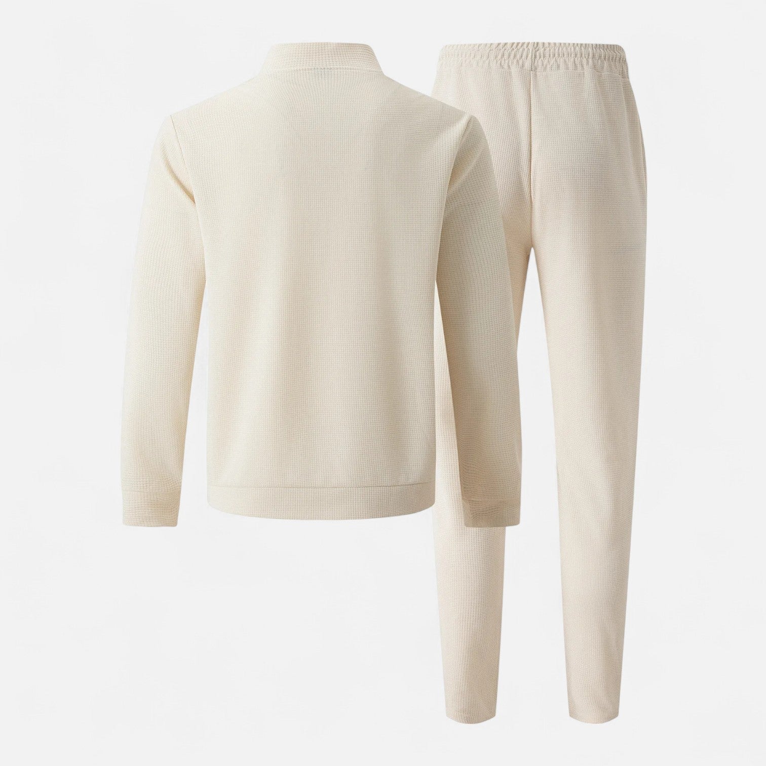 Lorovero | Men’s Long Sleeve Two-Piece Zipper Set – Relaxed Sophistication, All-Season Versatility