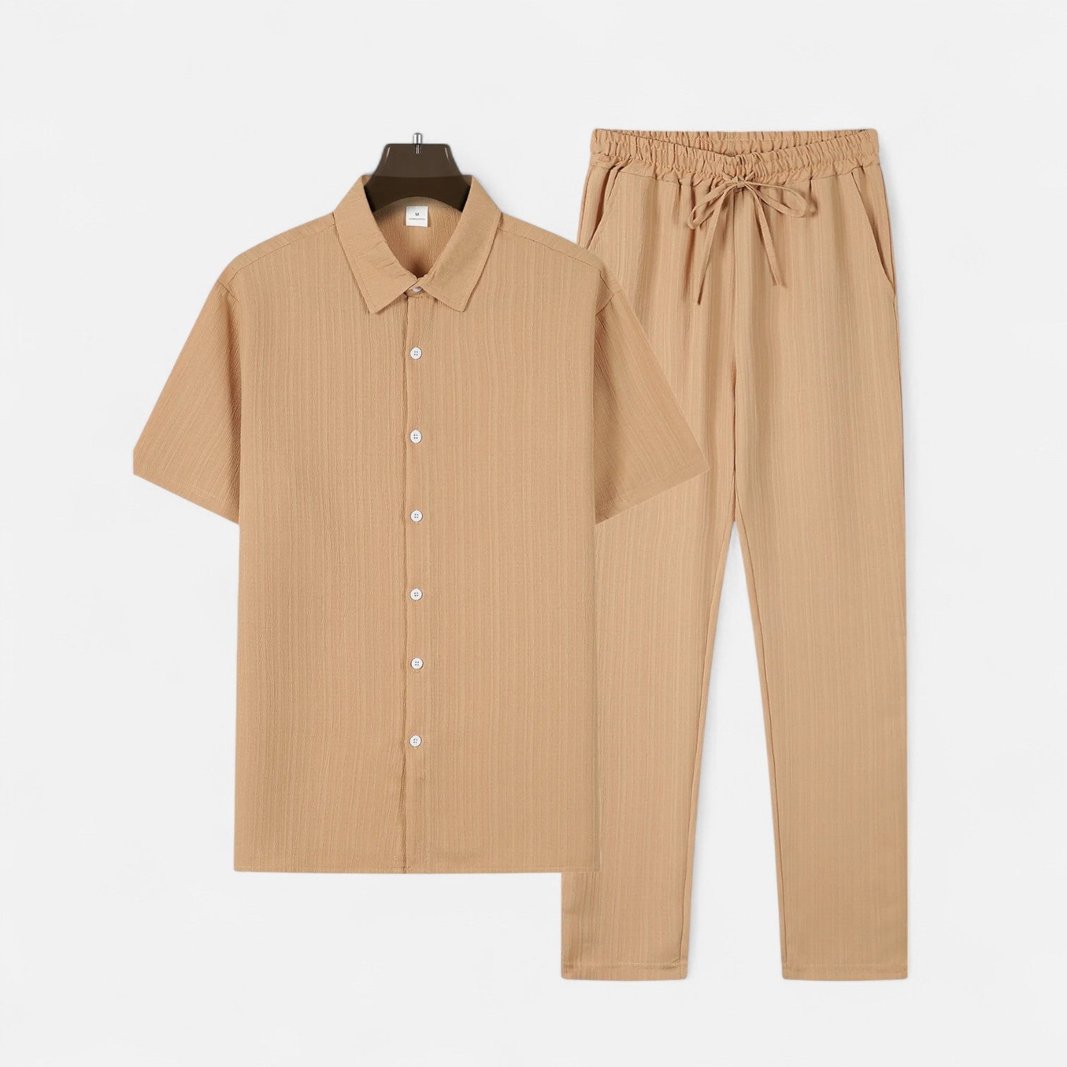 Lorovero | Men’s Long Two-Piece Set – Relaxed Refinement, All-Season Versatility