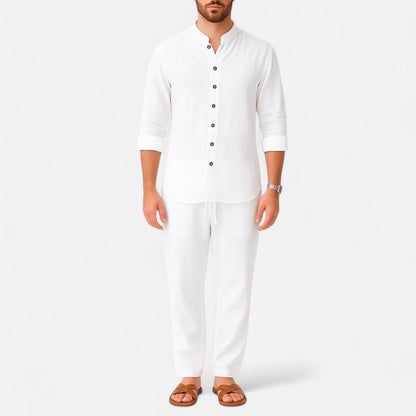 Lorovero | Men’s Long Sleeve Two-Piece Set – Refined Comfort, Effortless Versatility