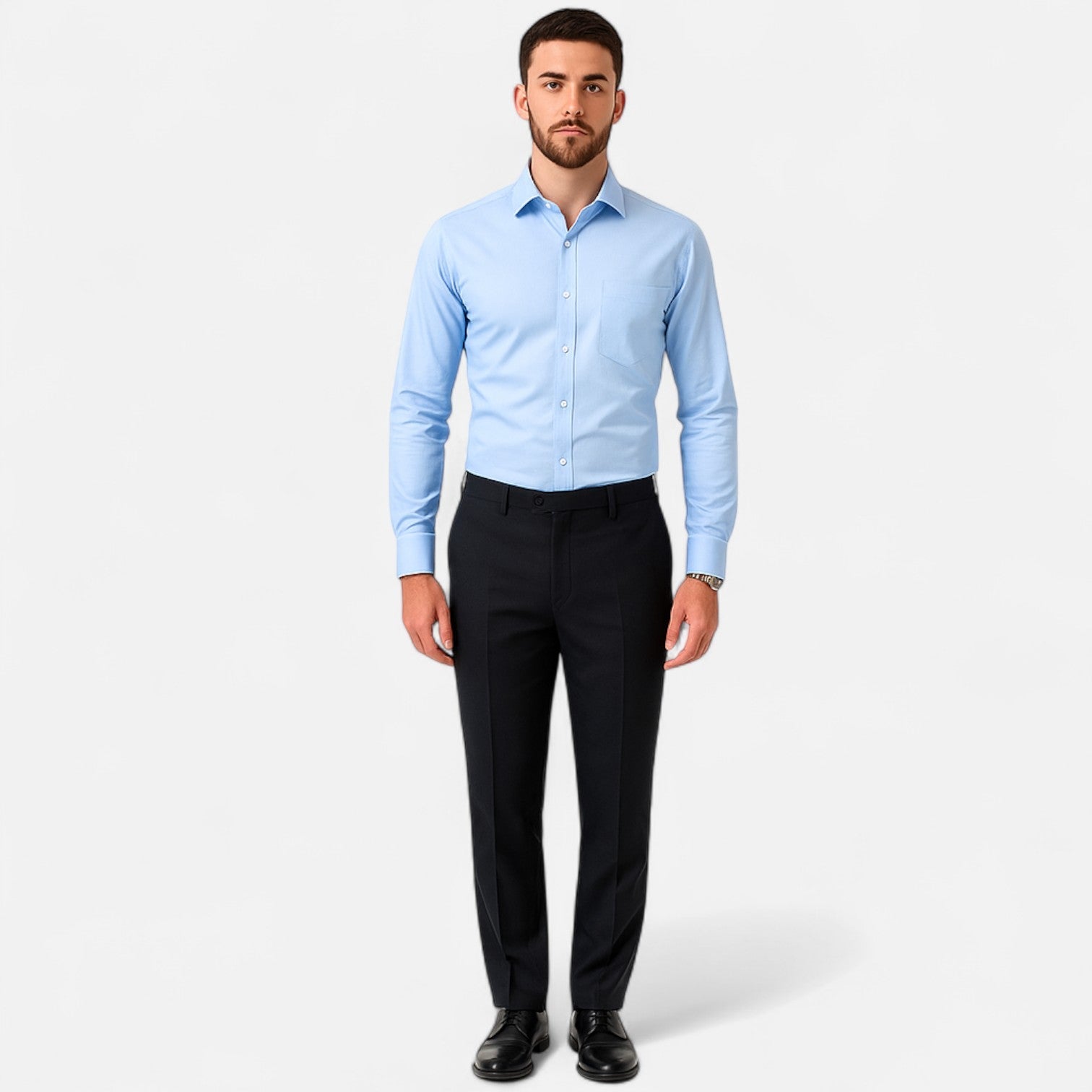 Lorovero | Men’s Classic Wrinkle-Free Shirt – Timeless Elegance, Effortless Maintenance