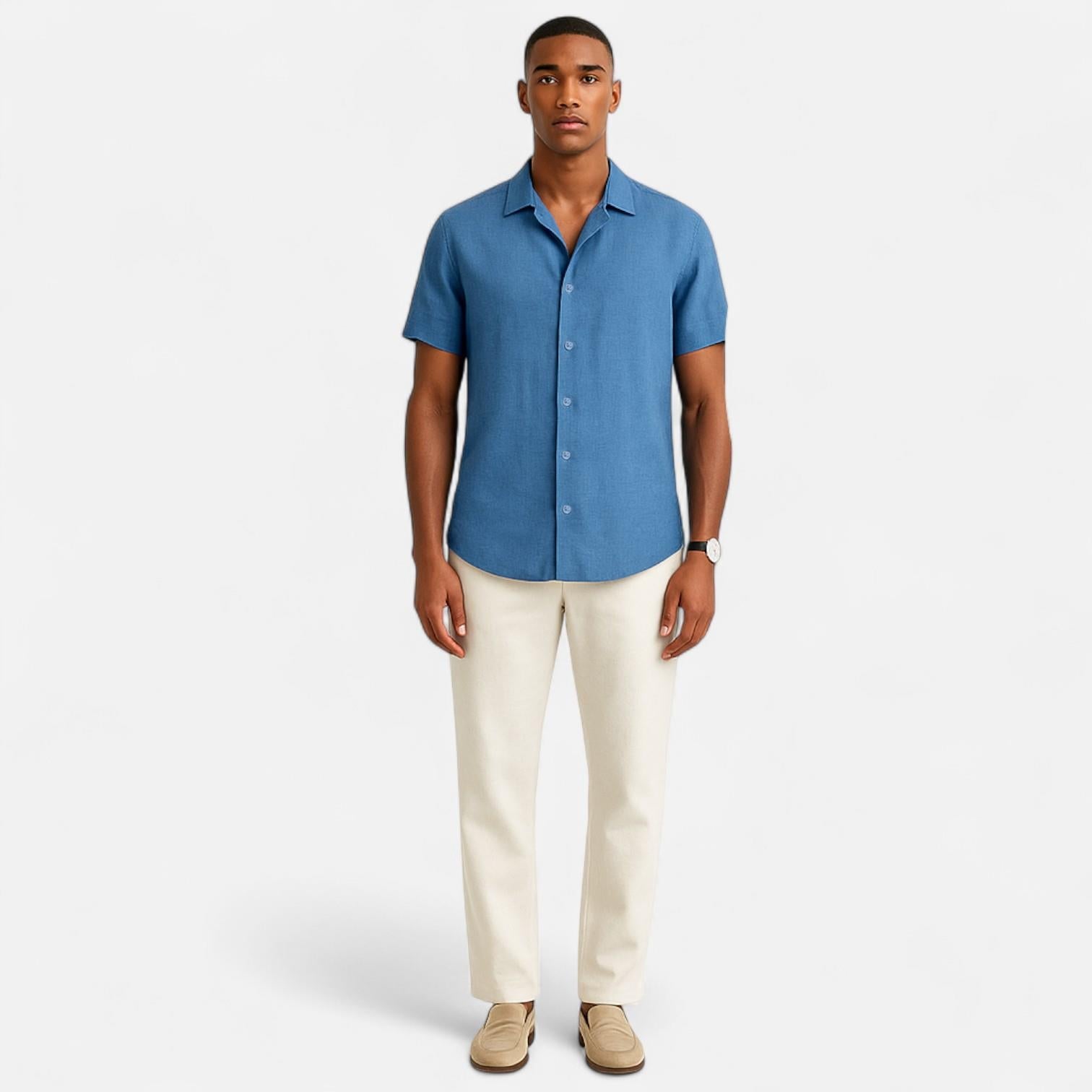 Lorovero | Men’s Linen T-Shirt – Lightweight Comfort, Timeless Sophistication