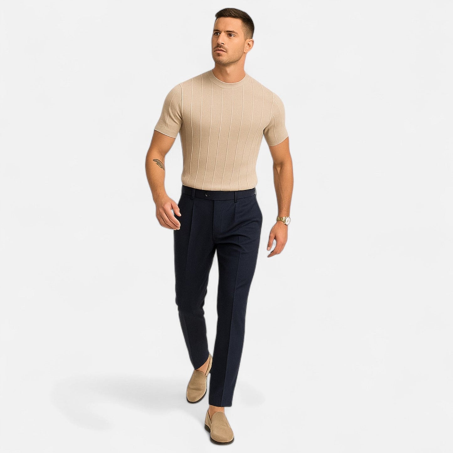 Lorovero | Men’s Classic Cotton T-Shirt – Everyday Comfort, Timeless Style