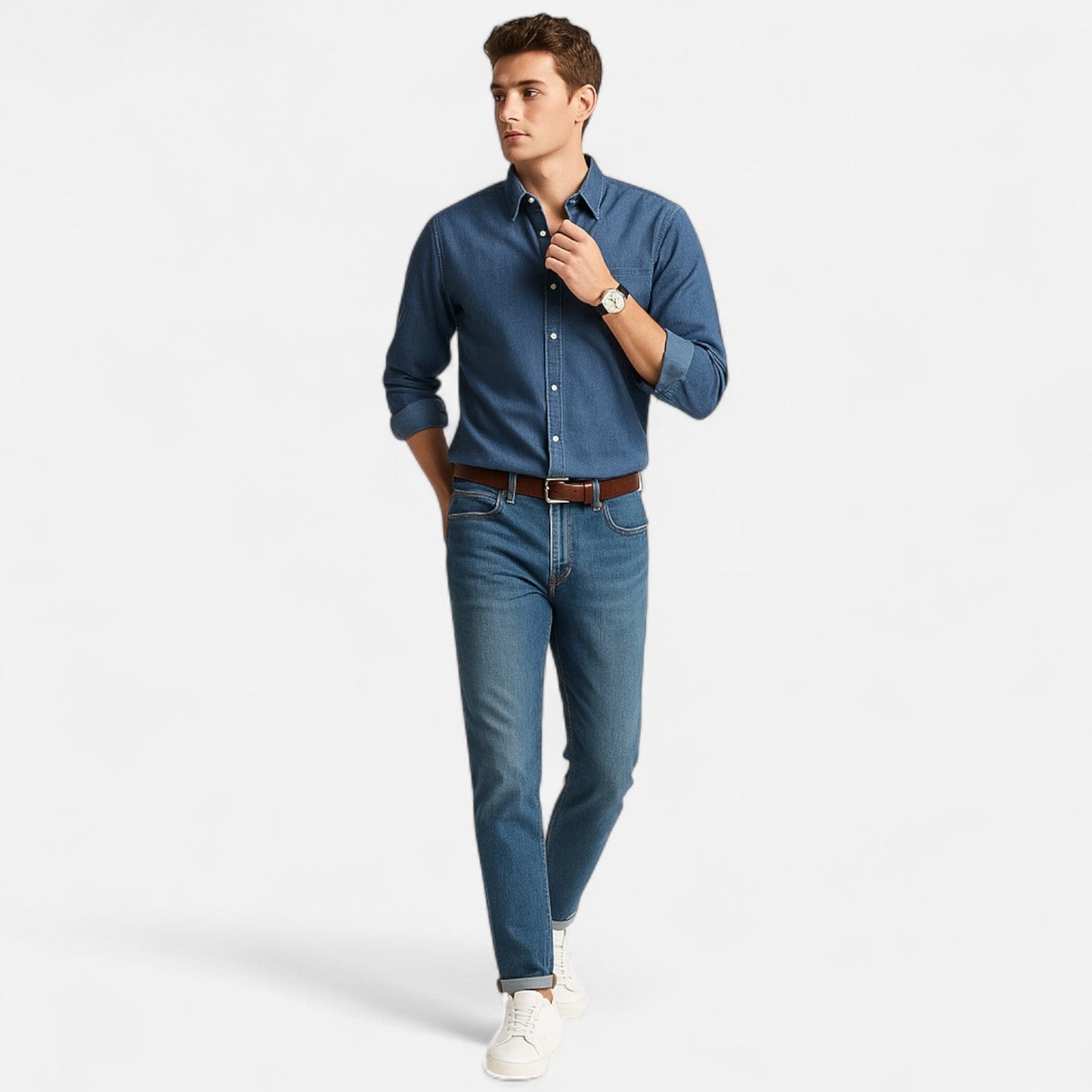 Lorovero | Men’s Casual Business Shirt – Refined Versatility, Everyday Sophistication