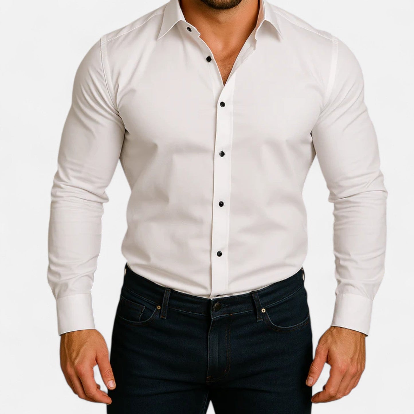 Lorovero | Men’s Classic Wrinkle-Free Shirt – Timeless Elegance, Effortless Maintenance