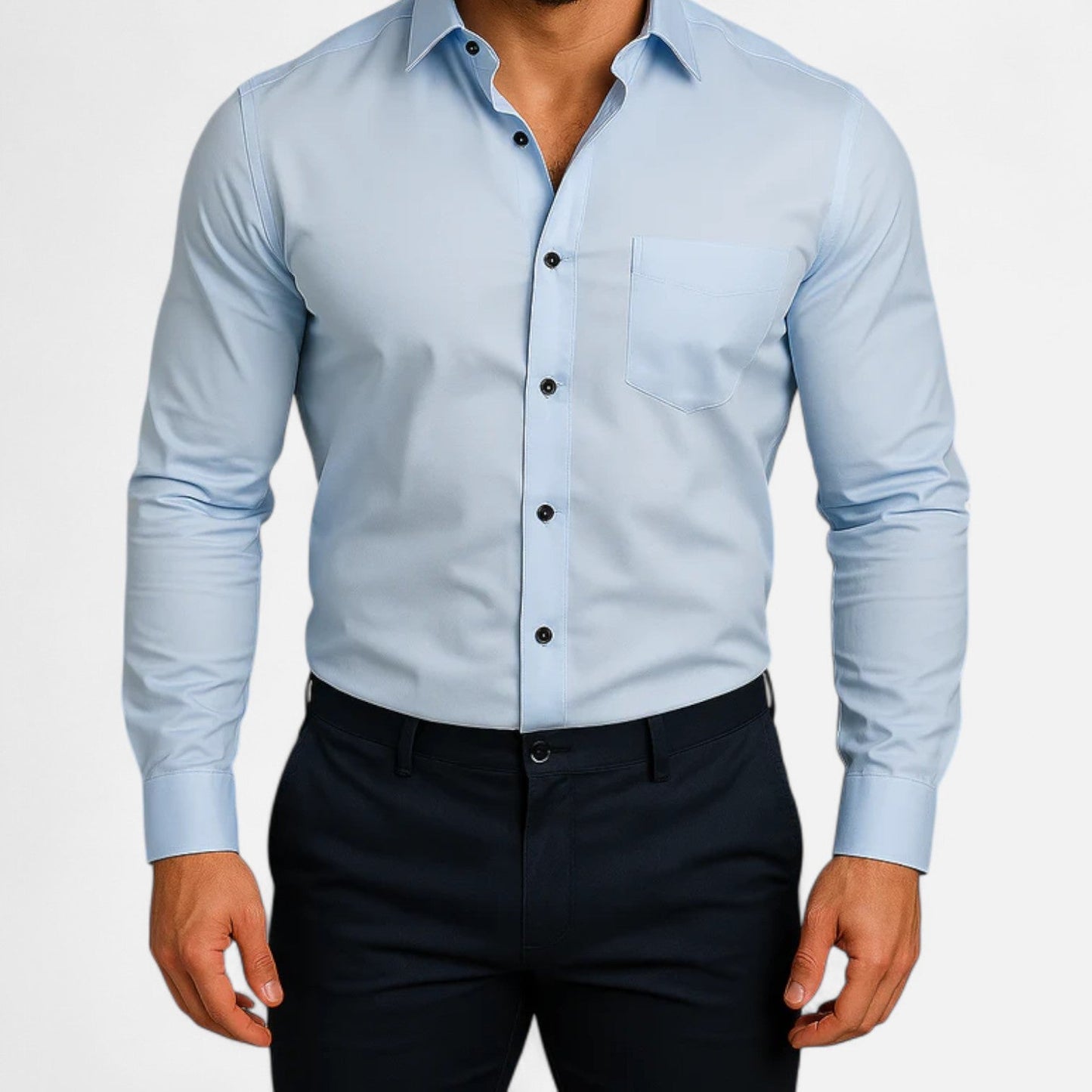 Lorovero | Men’s Classic Wrinkle-Free Shirt – Timeless Elegance, Effortless Maintenance