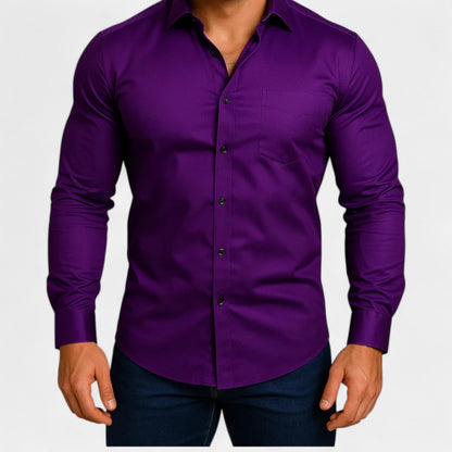Lorovero | Men’s Classic Wrinkle-Free Shirt – Timeless Elegance, Effortless Maintenance