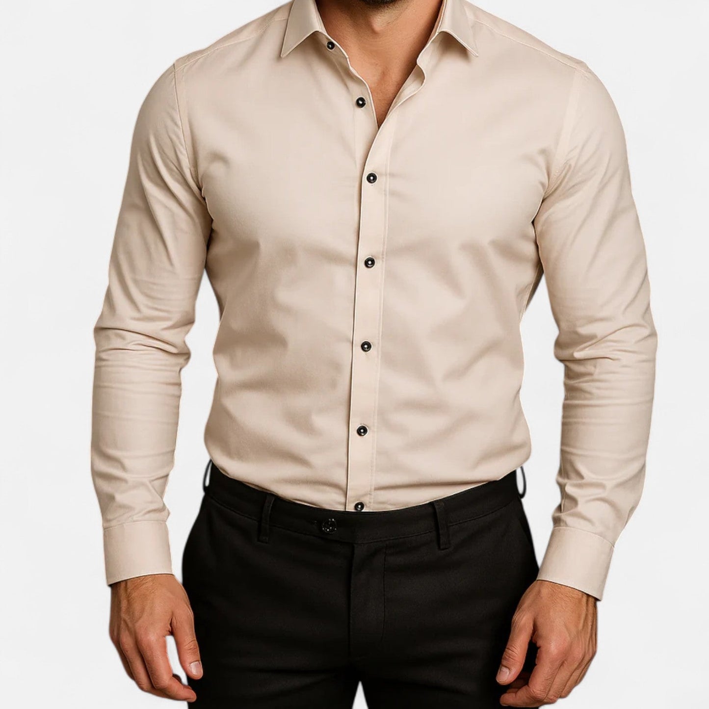 Lorovero | Men’s Classic Wrinkle-Free Shirt – Timeless Elegance, Effortless Maintenance
