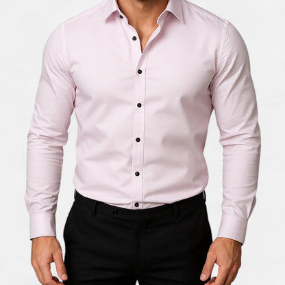 Lorovero | Men’s Classic Wrinkle-Free Shirt – Timeless Elegance, Effortless Maintenance