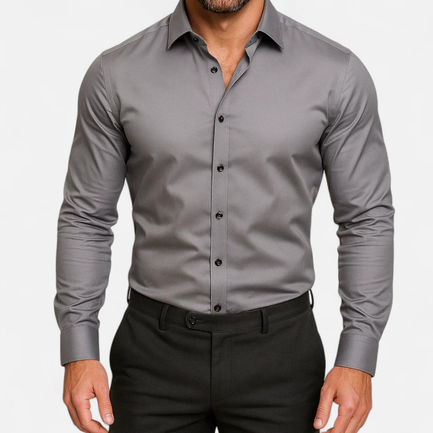 Lorovero | Men’s Classic Wrinkle-Free Shirt – Timeless Elegance, Effortless Maintenance
