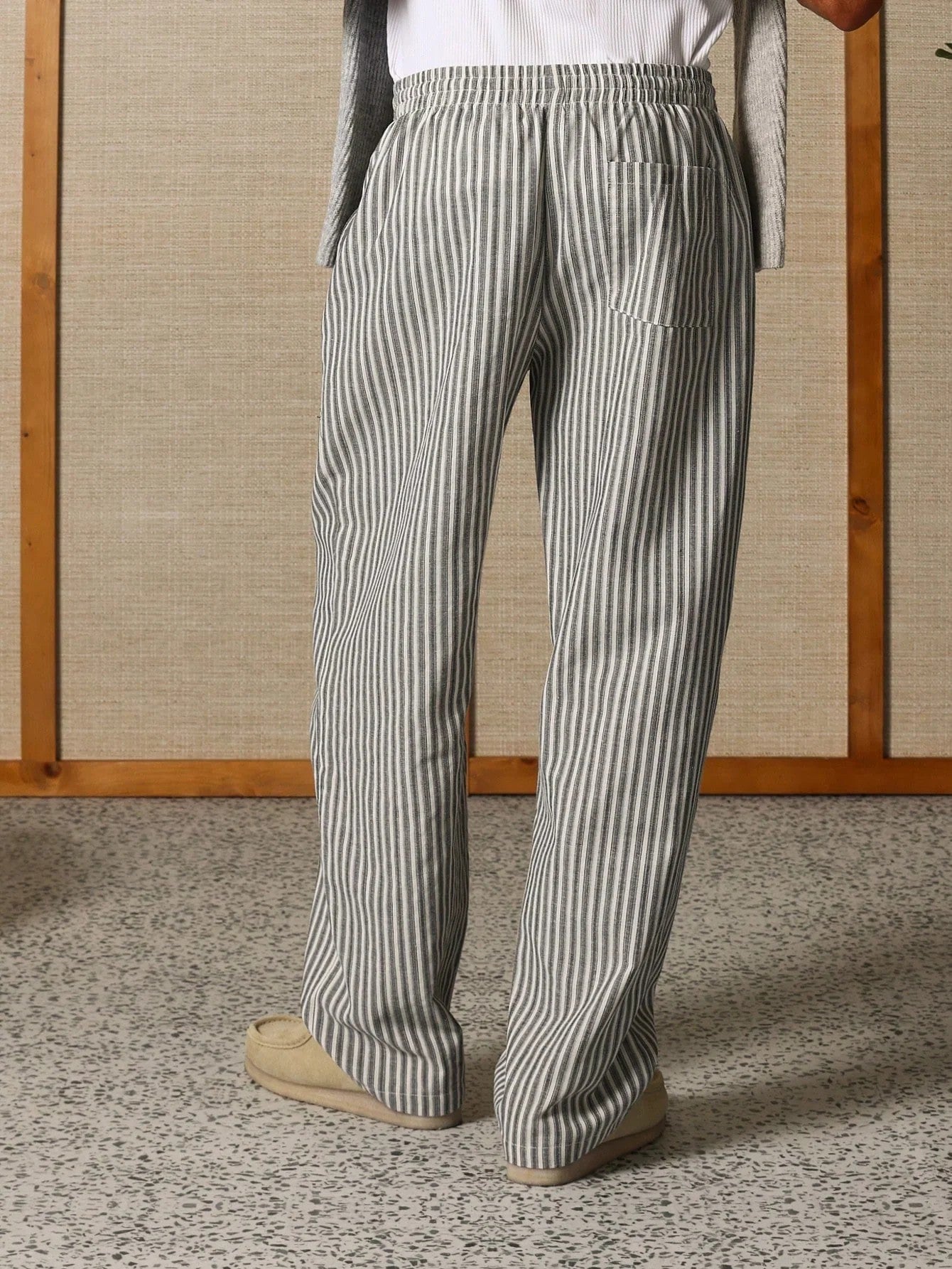Lorovero | Casual Striped Skater Pants