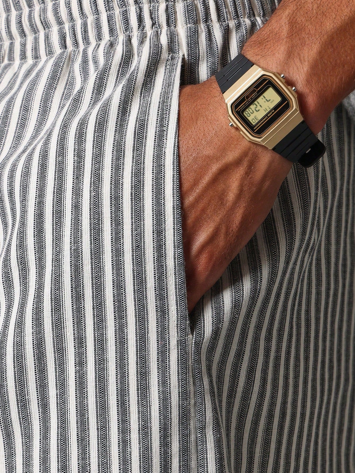 Lorovero | Casual Striped Skater Pants